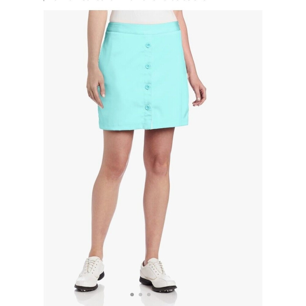 GREG NORMAN‎ Everbest Golf Pickleball Tennis Skort Shorts Pockets Minty Aqua